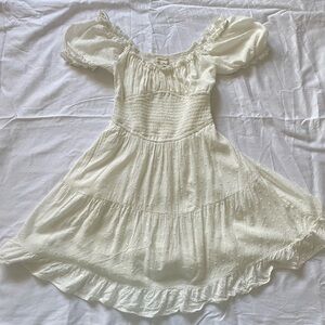 White, frilly, short Aeropostale dress